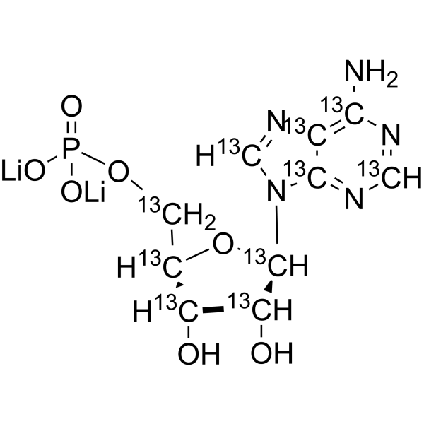 Adenosine monophosphate-13C10 dilithium (AMP-13C10 dilithium)